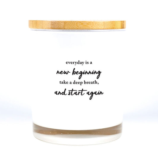 Every Day Is A New Beginning Candle