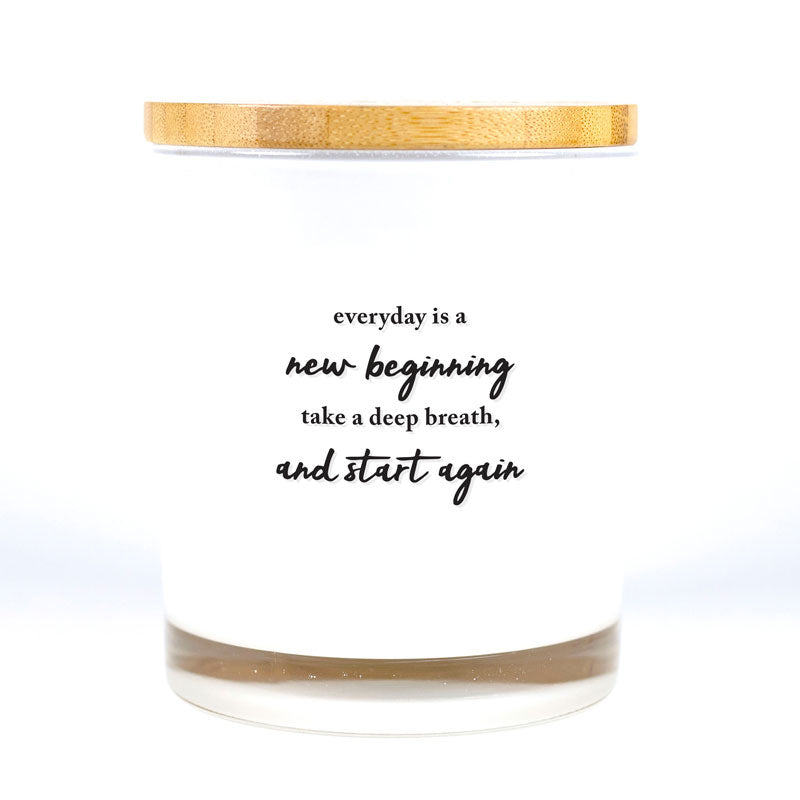 Every Day Is A New Beginning Candle
