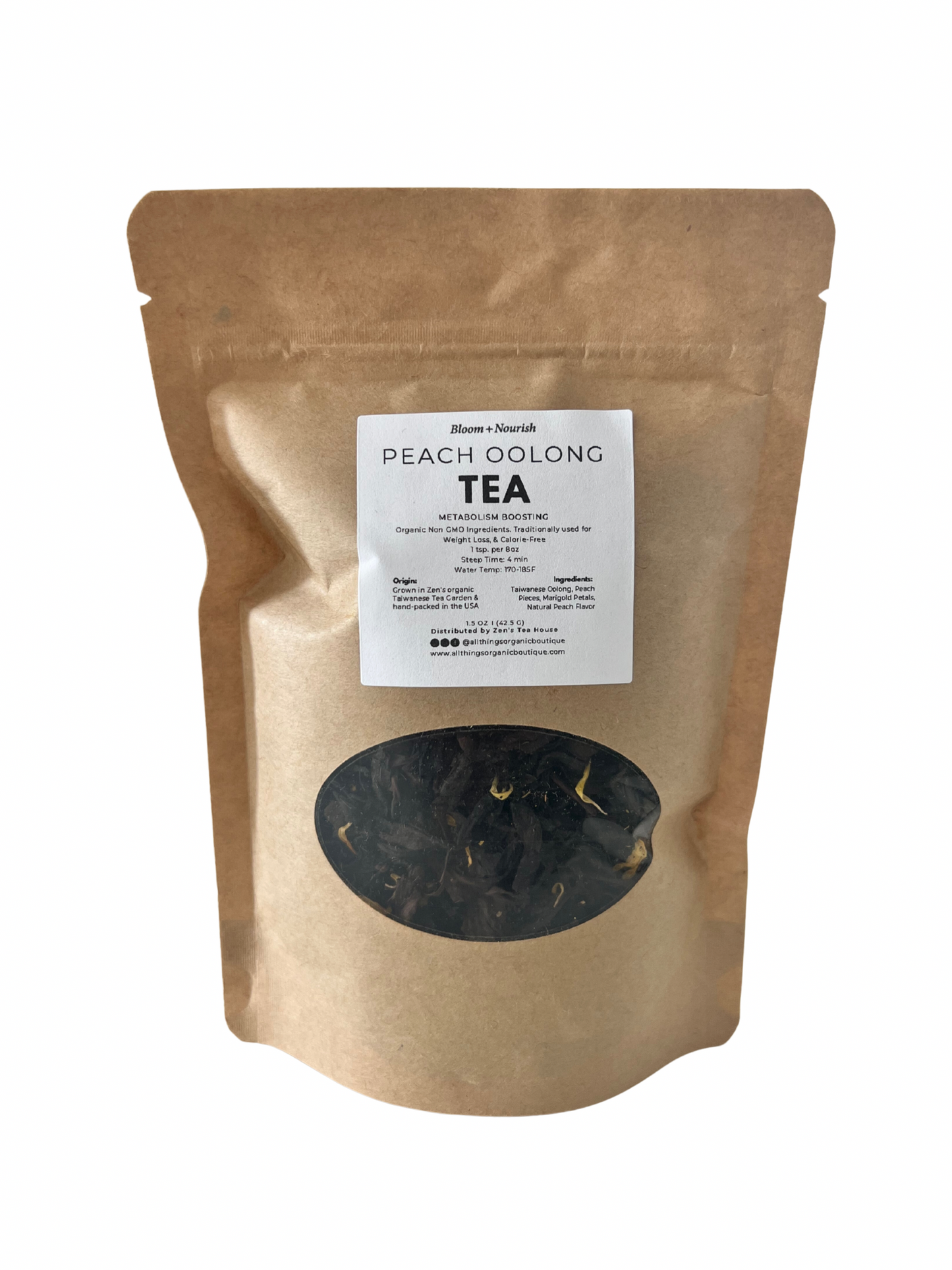Peach Oolong is a metabolism boosting weight-loss tea blended with potent Taiwanese Oolong leaves