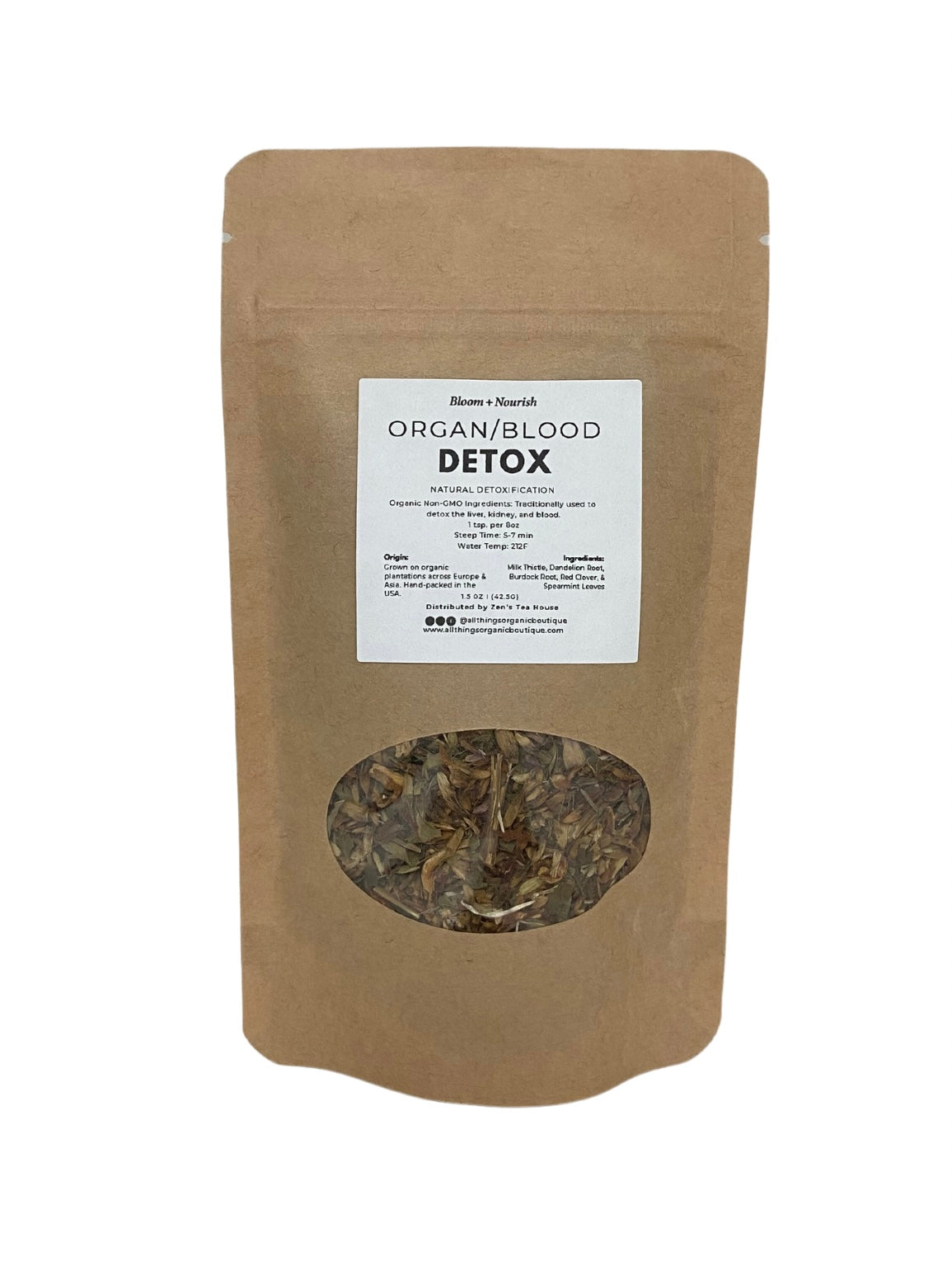 Organ & Blood Detox detoxification tea, specifically used to detox the liver, kidney, and blood