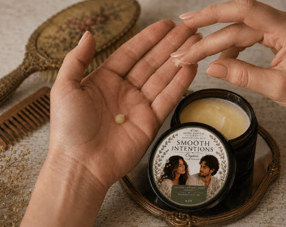 SMOOTH INENTIONS - ORGANIC AND BOTANICAL ANTI-FRIZZ HAIR BUTTER BALM PROMADE