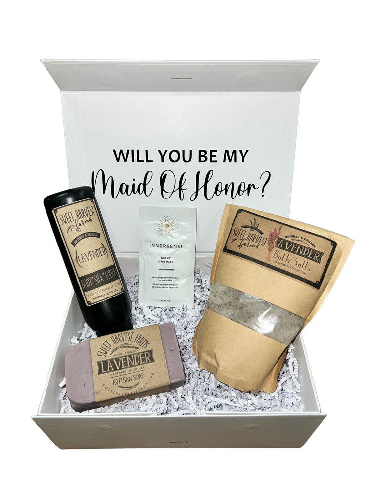  finding the right gift for your bridesmaids or maid of honor can be incredibly challenging. So, what are you waiting for? Check off the next item on your wedding to-do list with this Relax & Recharge Bridesmaid proposal box