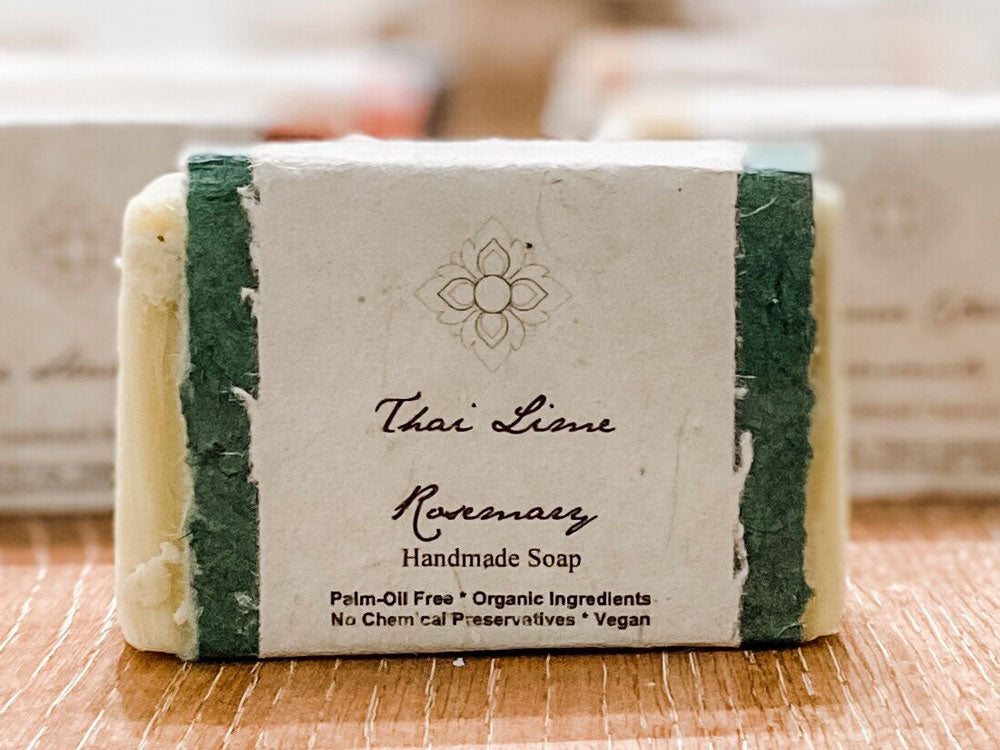 Thai Lime Rosemary Organic Soap is invigorating and has a refreshing scent