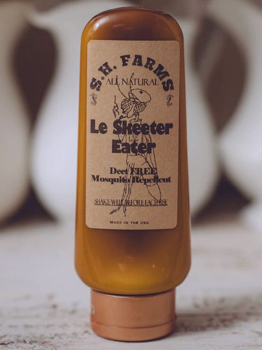 LE Skeeter Eater Organic Mosquito Repellent is an All-natural and DEET-FREE mosquito repellent lotion