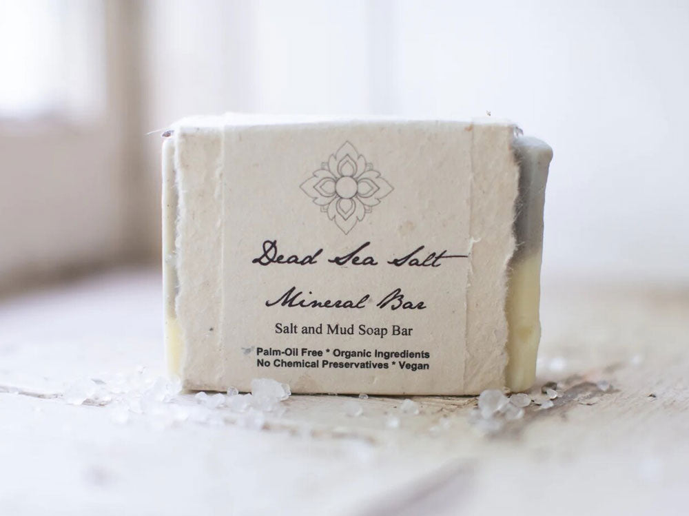 This Dead Sea Salt Mineral Organic Soap is rich in magnesium. Dead Sea salts have been studied for their effect on psoriasis, acne, and other skin ailments